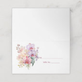 Pastel Orchids Gasttafel Nummer Plaats Kaart Plaatskaartje (Buitenkant ongevouwen)