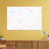 Pastel Organic Glas in lood Abstract Canvas Afdruk (Insitu (Woonkamer))