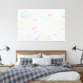 Pastel Organic Glas in lood Abstract Canvas Afdruk (Insitu (Slaapkamer))