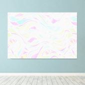 Pastel Organic Glas in lood Abstract Canvas Afdruk (Insitu (Houten vloer))