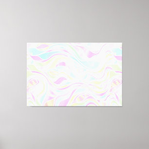 Pastel Organic Glas in lood Abstract Canvas Afdruk