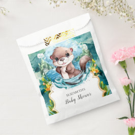 Pastel Otter Baby shower Bedankzakje