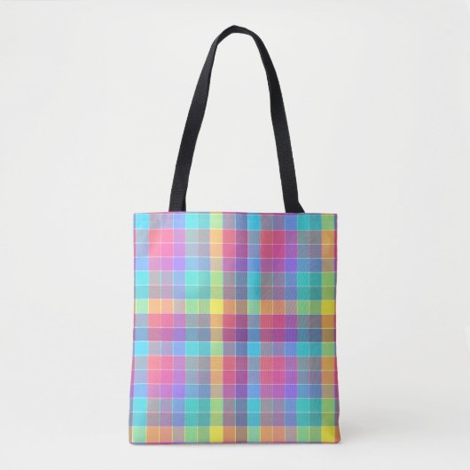 Pastel Overlap Tote Bag (Voorkant)