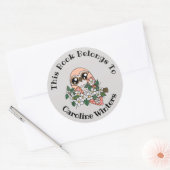 Pastel Owl Book Label (Envelop)