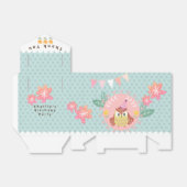 Pastel Owl Happy Birthday . Bedankdoosjes (Uitgevouwen)