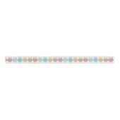 Pastel Owls op Parade Grosgrain Lint (Voorkant)
