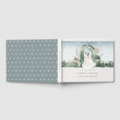 Pastel Paar Floral Garden Arch Botanische bruiloft Gastenboek (Volledig)