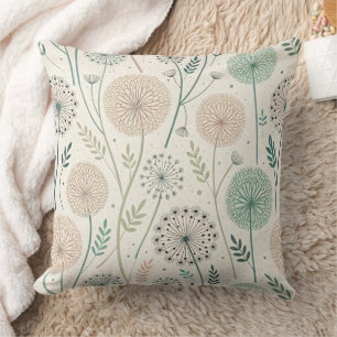 Pastel Paardebloem Dromen – grillige Bloemen (2) Kussen