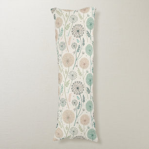 Pastel Paardebloem Dromen – grillige Bloemen (2) Lichaamskussen