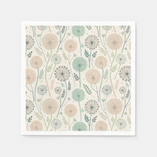 Pastel Paardebloem Dromen – grillige Bloemen (2) Servet