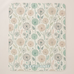 Pastel Paardebloem Dromen – grillige Bloemen (2) Sherpa Deken