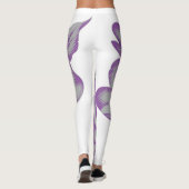 Pastel-Paars, Amethyst Smoke artificial flower De Leggings (Achterkant)