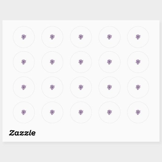 Pastel Paars, Amethyst Smoke artificial Sticker (Vel)