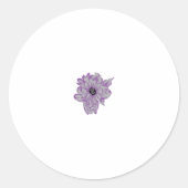 Pastel Paars, Amethyst Smoke artificial Sticker (Voorkant)