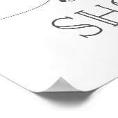 Pastel Paars Baby shower Welkomstteken Poster (Hoek)