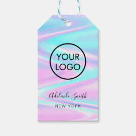 pastel paars blauw boutique product gift labels cadeaulabel