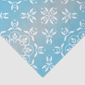 Pastel Paars Blauwgroen Ombre Iridescent Elegant Tissuepapier (Detail)