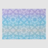 Pastel Paars Blauwgroen Ombre Iridescent Elegant Tissuepapier (Voorkant)