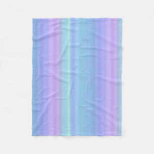 Pastel Paars Blue Green Fleece Blanket Deken