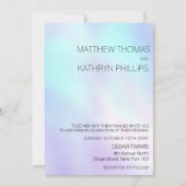 Pastel Paars Blue Weddenschap Kaart (Voorkant)