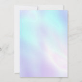 Pastel Paars Blue Weddenschap Kaart (Achterkant)