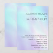 Pastel Paars Blue Weddenschap Kaart (Voorkant / Achterkant)