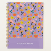 Pastel Paars cool Funky Meisjesachtig Trendy Planner (Voorkant)