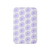 Pastel Paars Daisy Flower Print, Hippie Floral Badmat (Voorkant Verticaal)