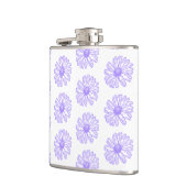 Pastel Paars Daisy Flower Print, Hippie Floral Heupfles (Links)