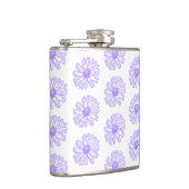 Pastel Paars Daisy Flower Print, Hippie Floral Heupfles (Rechts)