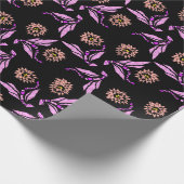 Pastel Paars Dragon Patroon Cadeaupapier (Hoek)