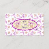 Pastel Paars Dragon Patroon Visitekaartje (Voorkant)