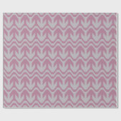 Pastel Paars en Blue Double Wave Pattern Cadeaupapier (Vlak)