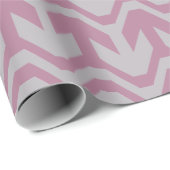 Pastel Paars en Blue Double Wave Pattern Cadeaupapier (Rol Hoek)