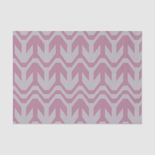 Pastel Paars en Blue Double Wave Pattern Tissuepapier (Voorkant)