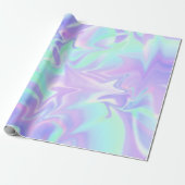 Pastel Paars en mint Abstract Cadeaupapier (Uitgerold)