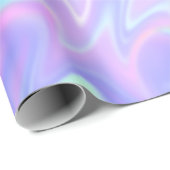 Pastel Paars en mint Abstract Cadeaupapier (Rol Hoek)