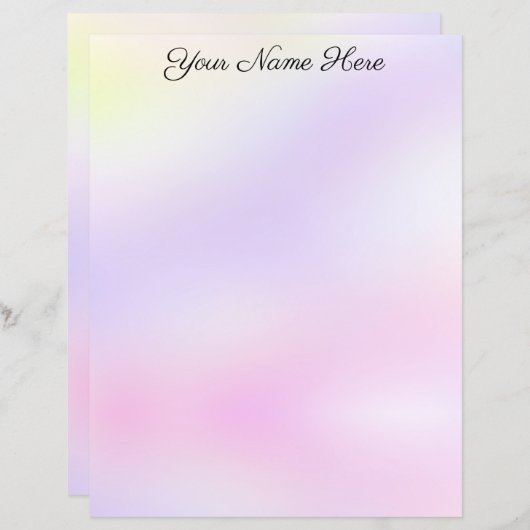 Pastel, Paars en roze, gebak (Voorkant / Achterkant)