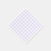 Pastel Paars en Wit Gingham Servet (Hoek)