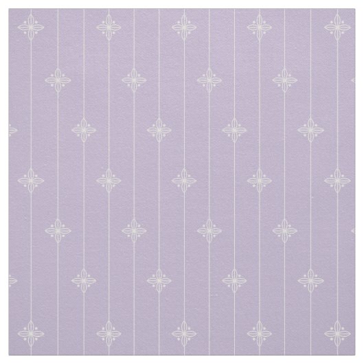 Pastel Paars Geometric Floral Pattern Stof (Swatch)