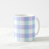 Pastel Paars Gingham Koffiemok (Voorkant rechts)
