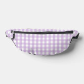 Pastel Paars Gingham Pattern Heuptasje (Liggend)