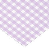 Pastel Paars Gingham Pattern Medium Tafelloper (Hoek)