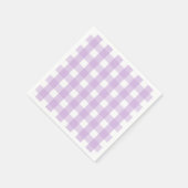 Pastel Paars Gingham Pattern Servet (Hoek)