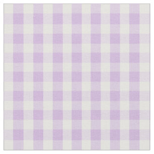 Pastel Paars Gingham Pattern Stof