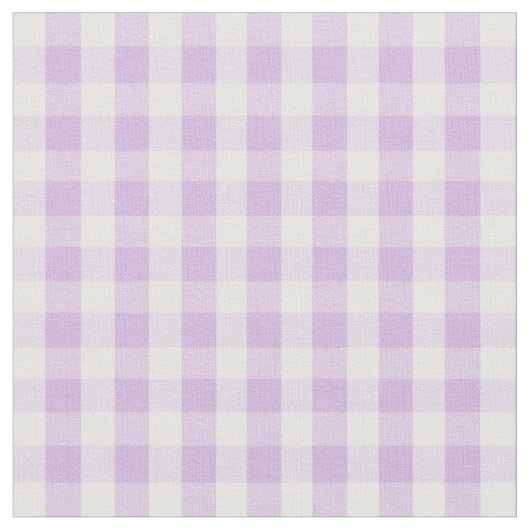Pastel Paars Gingham Pattern Stof (Close Up)