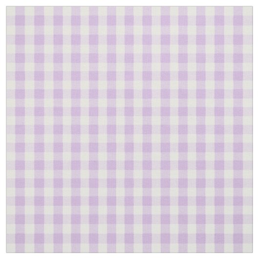 Pastel Paars Gingham Pattern Stof (Swatch)