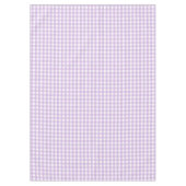 Pastel Paars Gingham Pattern Tafelkleed (Voorkant)