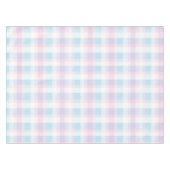 Pastel Paars Gingham Pattern Tafelkleed (Voorkant (Horizontaal))