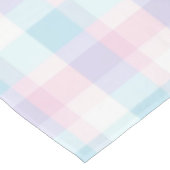 Pastel Paars Gingham Pattern Tafelkleed (Gekanteld)
